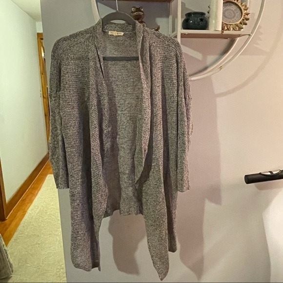 Eileen Fisher Sweaters - Eileen Fisher Women's Large L Linen Open Waterfall Cardigan